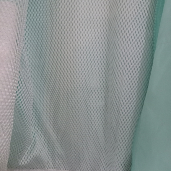 Seafoam blue & white Champion jacket..lightweight large - Picture 5 of 6